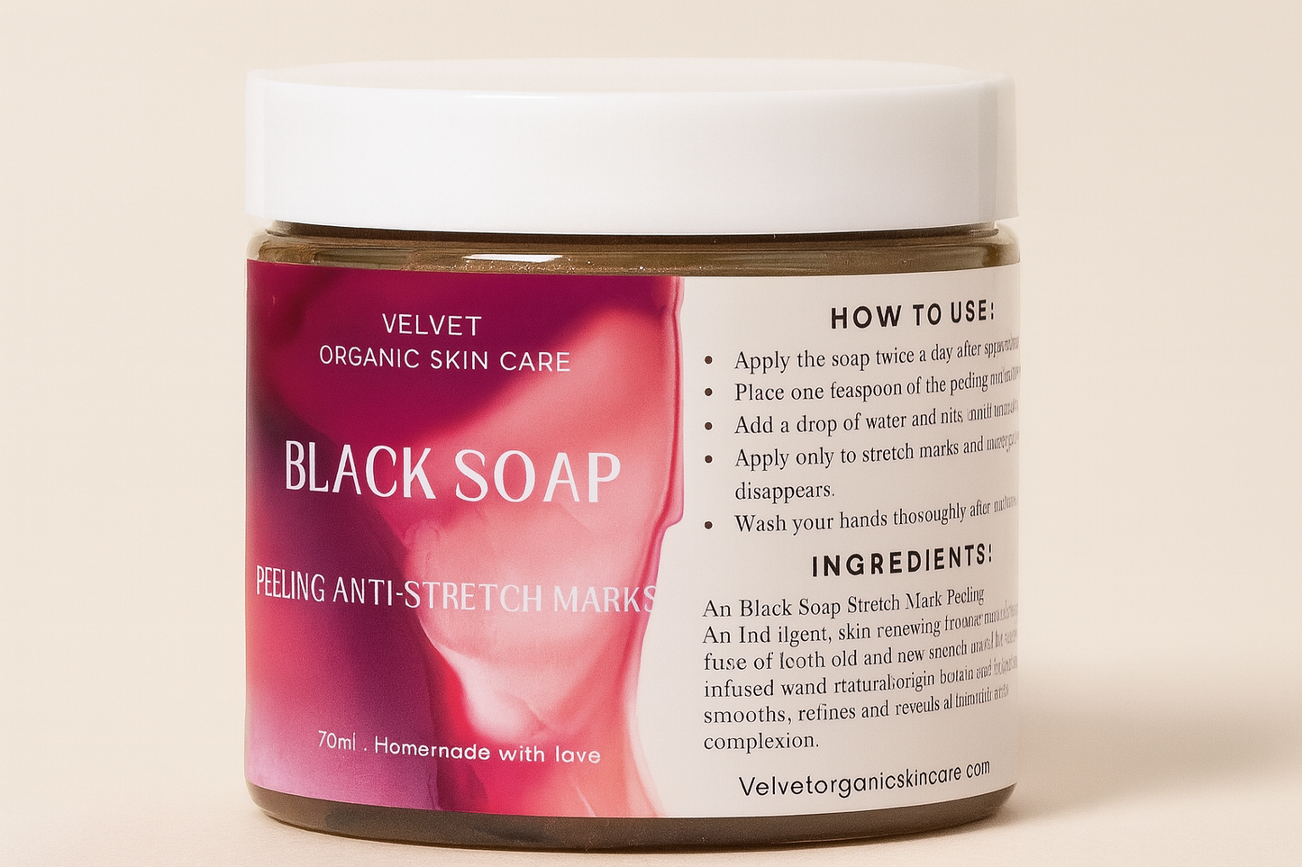 Black Soap PEELING ANTI-STRETCH MARKS