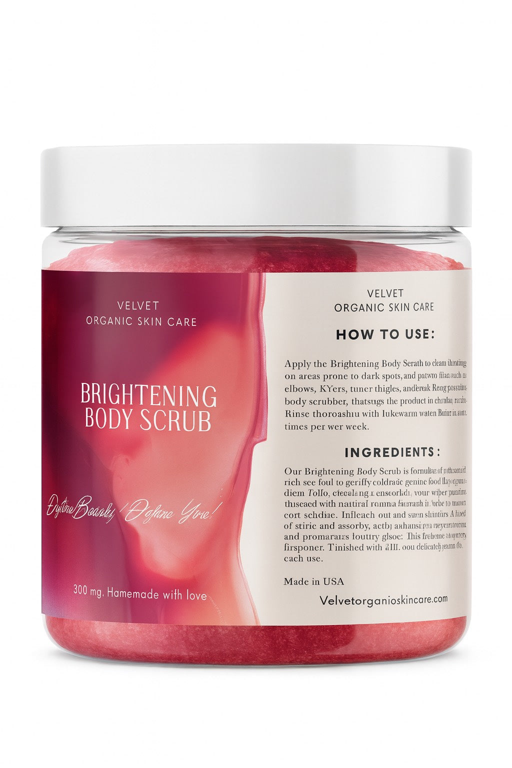 BRIGHTENING body scrub